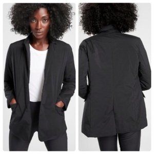 ATHLETA Evolution Puffer Blazer Jacket Black {B21}